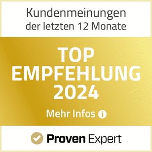 Proven Expert Top Empfehlung 2024