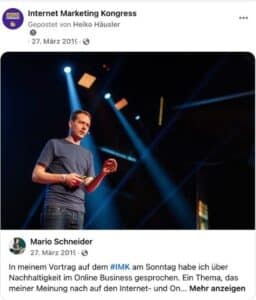 IMK Social Media Testimonial